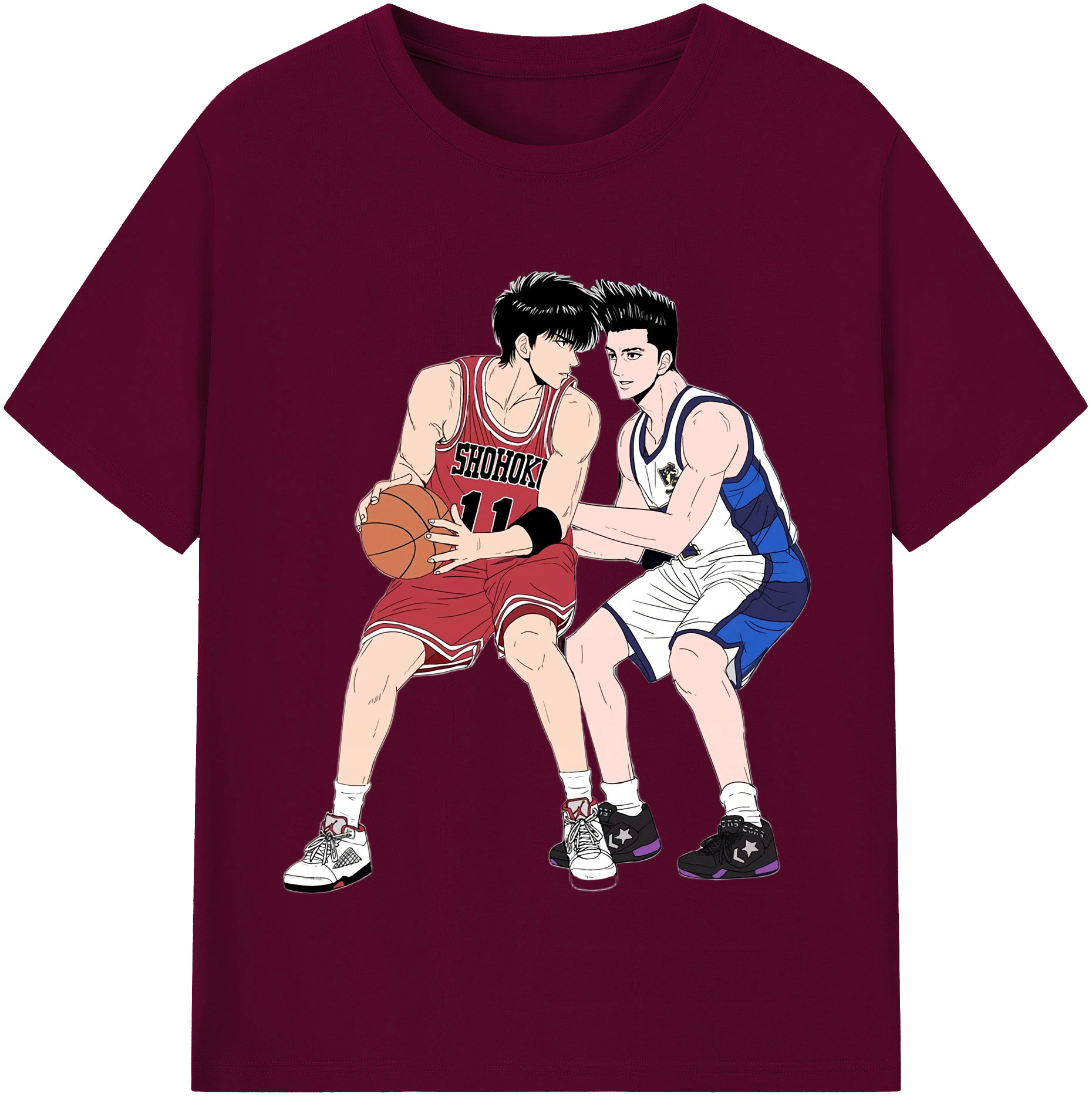 （画像用） SLAM DUNK／スラムダンク レディースカジュアルプリントTシャツ（綿100％）